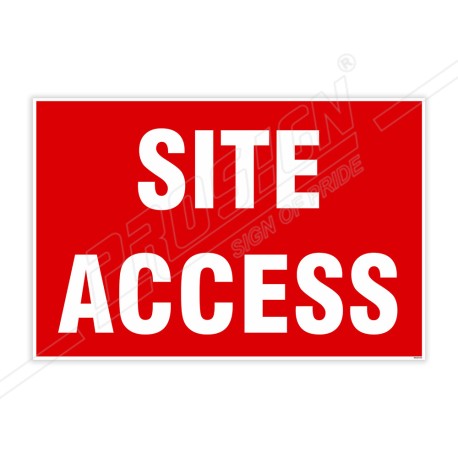 Site Access Site Safety Sign| Protector FireSafety