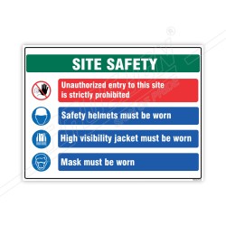 Instruction Site Safety Sign| Protector FireSafety