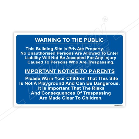 Instruction Site Safety Sign| Protector FireSafety