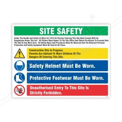Instruction Site Safety Sign| Protector FireSafety
