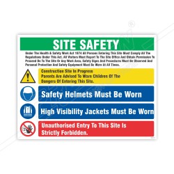 Instruction Site Safety Sign| Protector FireSafety