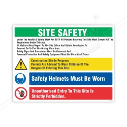 Instruction Site Safety Sign| Protector FireSafety