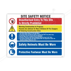 Instruction Site Safety Sign| Protector FireSafety