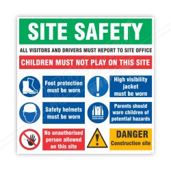 Instruction Site Safety Sign| Protector FireSafety