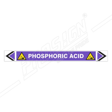 Phosphoric Acid Marking Sticker Sign| Protector FireSafety