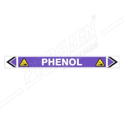 Phenol Acid Pipe Marking Sticker Sign| Protector FireSafety