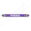 Phenol Acid Pipe Marking Sticker Sign| Protector FireSafety