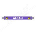 Alkali Pipe Marking Sticker Sign| Protector FireSafety