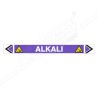Alkali Pipe Marking Sticker Sign| Protector FireSafety