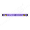 Hydrogen Chloride Pipe Marking Sticker Sign| Protector FireSafety