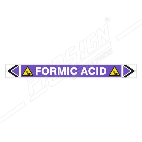 Formic Acid Pipe Marking Sticker Sign| Protector FireSafety