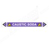Caustic Soda Pipe Marking Sticker Sign| Protector FireSafety