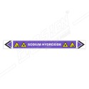 Sodium Hydroxide Pipe Marking Sticker Sign| Protector FireSafety