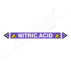Nitric Acid Pipe Marking Sticker Sign| Protector FireSafety