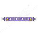 Acetic Acid Pipe Marking Sticker Sign| Protector FireSafety