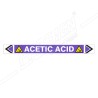 Acetic Acid Pipe Marking Sticker Sign| Protector FireSafety