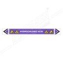 Hydrochloric Acid Pipe Marking Sticker Sign| Protector FireSafety