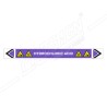 Hydrochloric Acid Pipe Marking Sticker Sign| Protector FireSafety