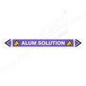 Allum Solution Pipe Marking Sticker Sign| Protector FireSafety