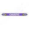 Caustic Pipe Marking Sticker Sign| Protector FireSafety