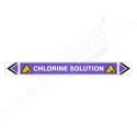 Chlorine Solution Pipe Marking Sticker Sign| Protector FireSafety