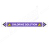 Chlorine Solution Pipe Marking Sticker Sign| Protector FireSafety