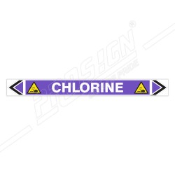 Chlorine Pipe Marking Sticker Sign| Protector FireSafety