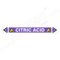 Citric Acid Pipe Marking Sticker Sign| Protector FireSafety