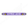 Citric Acid Pipe Marking Sticker Sign| Protector FireSafety