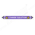 Cyanide Solution Pipe Marking Sticker Sign| Protector FireSafety