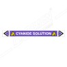 Cyanide Solution Pipe Marking Sticker Sign| Protector FireSafety