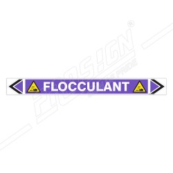 Flocculant Pipe Marking Sticker Sign| Protector FireSafety
