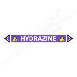 Hydrazine Pipe Marking Sticker Sign| Protector FireSafety