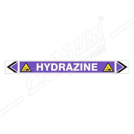 Hydrazine Pipe Marking Sticker Sign| Protector FireSafety
