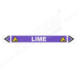 Lime Pipe Marking Sticker Sign| Protector FireSafety