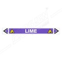 Lime Pipe Marking Sticker Sign| Protector FireSafety