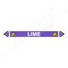 Lime Pipe Marking Sticker Sign| Protector FireSafety