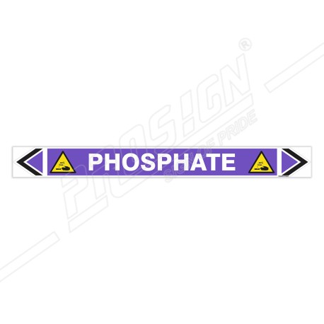 Phosphate Pipe Marking Sticker Sign| Protector FireSafety