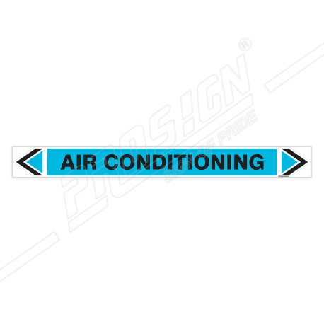 Air Conditioning Pipe Marking Sticker Sign| Protector FireSafety