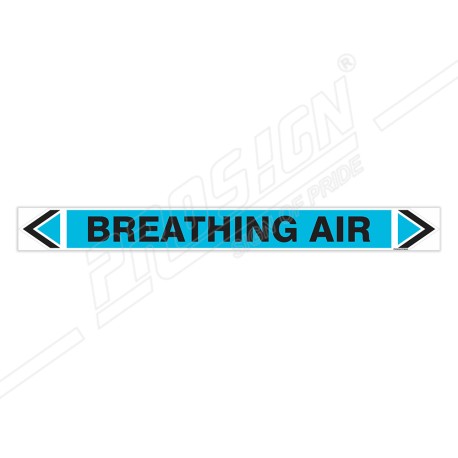 Breathing Air Pipe Marking Sticker Sign| Protector FireSafety