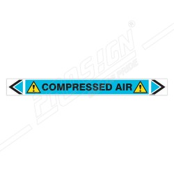 Compressed Air Pipe Marking Sticker Sign| Protector FireSafety