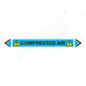 Compressed Air Pipe Marking Sticker Sign| Protector FireSafety