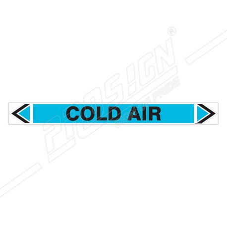 Cold Air Pipe Marking Sticker Sign| Protector FireSafety