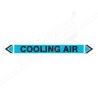 Cooling Air Pipe Marking Sticker Sign| Protector FireSafety