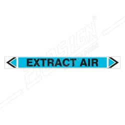 Extra Air Pipe Marking Sticker Sign| Protector FireSafety