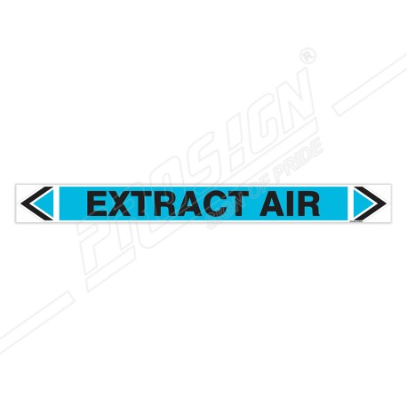 Extra Air Pipe Marking Sticker Sign| Protector FireSafety
