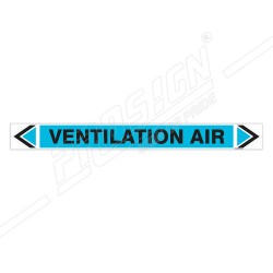 Ventilation Air Pipe Marking Sticker Sign| Protector FireSafety
