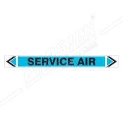 Service Air Pipe Marking Sticker Sign| Protector FireSafety