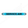 Service Air Pipe Marking Sticker Sign| Protector FireSafety