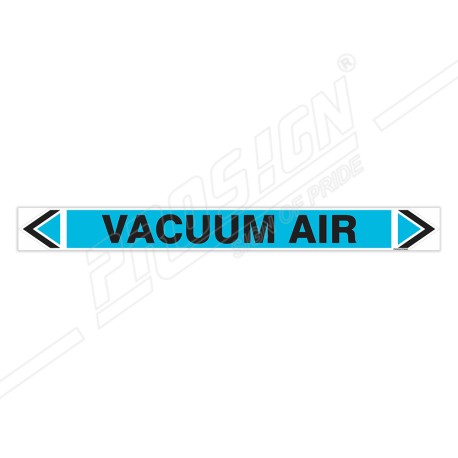 Vacuum Air Pipe Marking Sticker Sign| Protector FireSafety